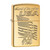 *254blady* Zippo 80681 Windproof Lighter Usa Land Of The Free Engraved High Polish Brass