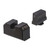 Night Fision Optic Height Fiber Optic Sight Set For Walther Pdp/ppq Blank Front/blank Rear