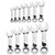 Williams Metric Stubby Reversible Ratcheting Combination Wrench Set 12-point (12 Piece)