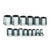 Williams 1/2″ Drive Shallow Sae Socket Set On Clip Rail 8-point (14 Piece)