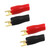 Audiopipe Gold Plated Spade Terminals 4-gauge (2 Pair)