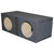 Qpower Dual 10" Slot-ported Empty Woofer Enclosure