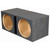 Qpower Dual 15" Slot-ported Heavy Duty Empty Woofer Box
