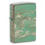 Zippo Windproof Lighter Dragon And Tiger Engraved 360 High Polish Green
