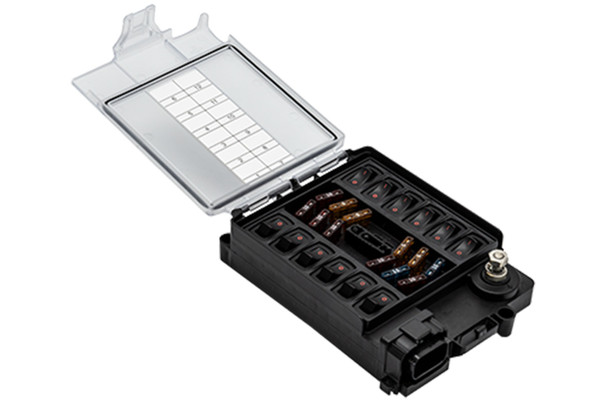 Maretron M-power Cbmd12-r Bypass Module 12 Circuit N2k With Fuse Pack And Jumper Wire