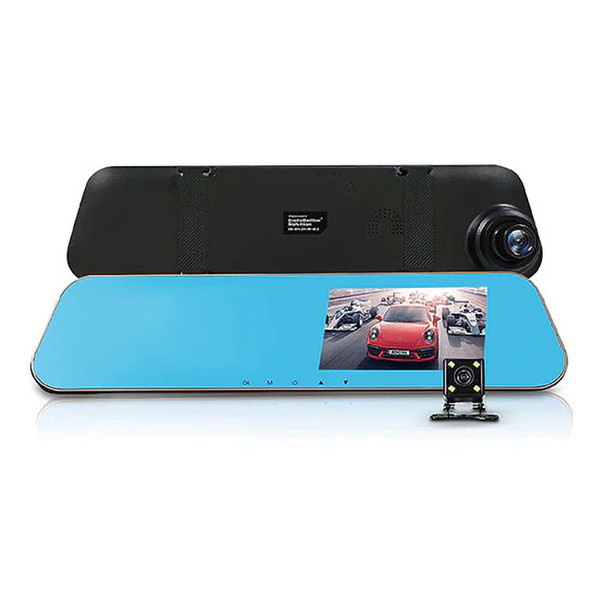 Installation Solution Mirror With Front/rear View Cameras With 4.3" Monitor And Dvr