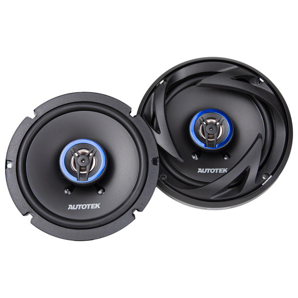 Autotek 6.5" 2-way Shallow Mount Speakers 300 Watts Max
