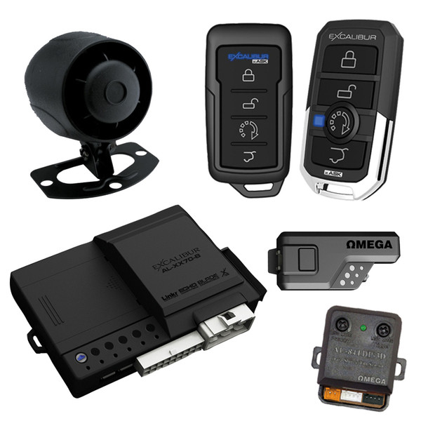 Excalibur 1-way Car Alarm System With Remote Start  1500 Foot Range