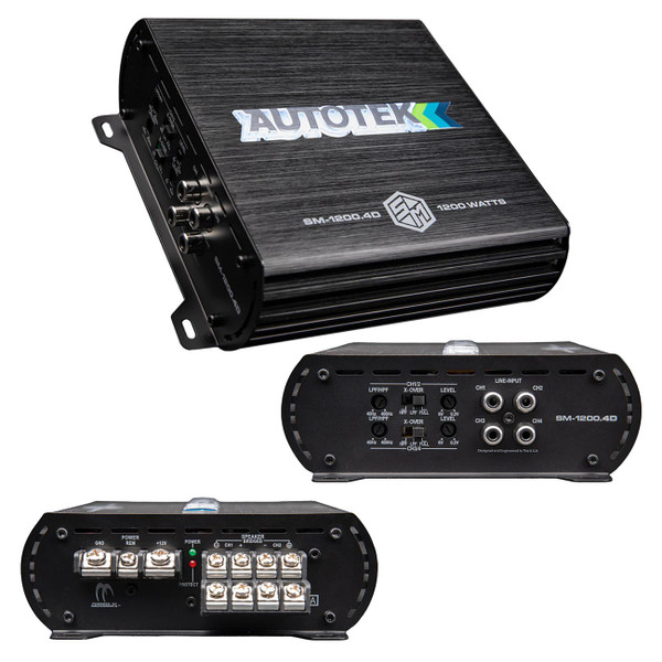 Autotek Street Machine 4-channel Amplifier 1200 Watts