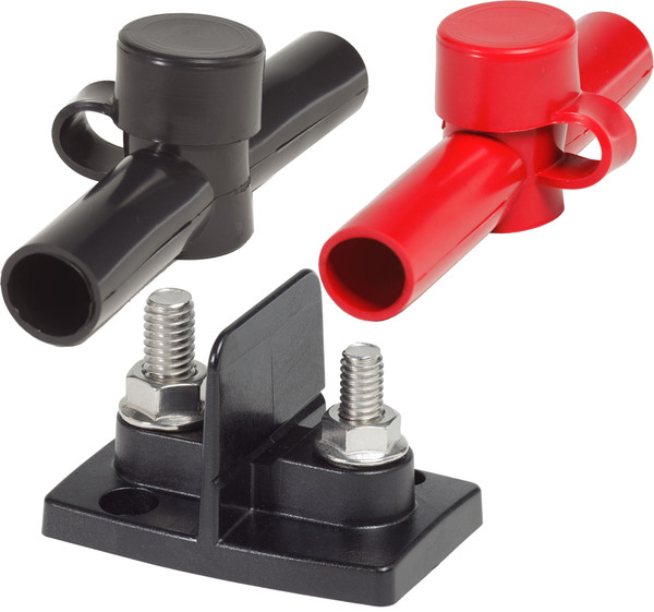 Blue Sea Powerpost Dual 1 X 5/16in And 1 X 3/8in Studs With Insulators