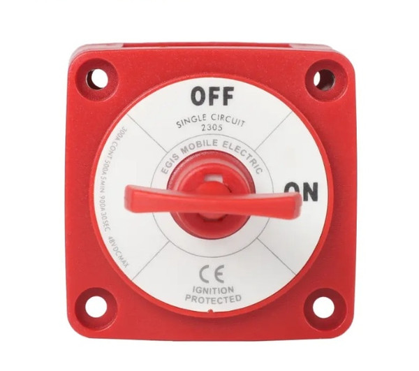 Egis 2305 M-series 300a Battery Switch Off/on, Key Actuator