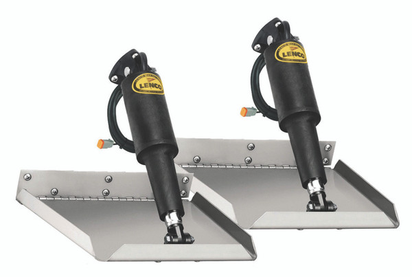 Lenco 12inx18in Edge Mount Trim Tab Kit 12v Requires Switch