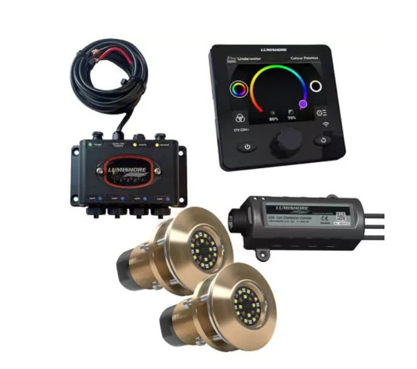 Lumishore Eos Tix404 Set 2 Lights, Hub, Display And Lux Command Center