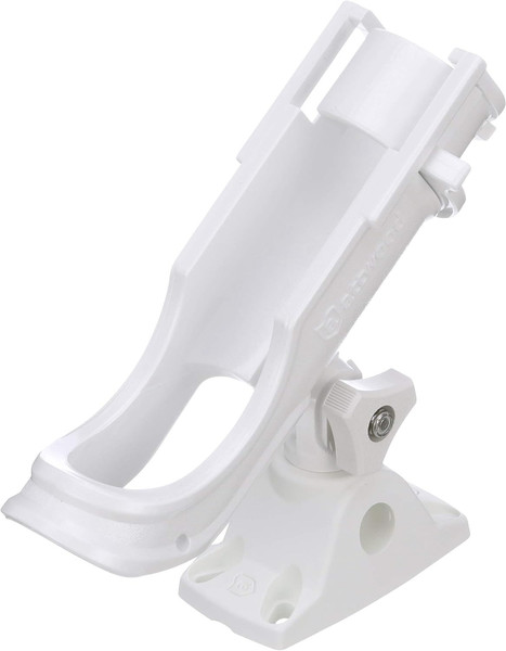 Attwood Heavy Duty Adjustable White Rod Holder With Combo Mount