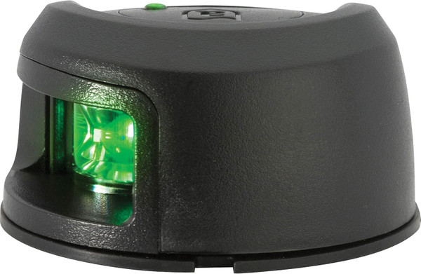Attwood Lightarmor Deck Mount Led Navigation Light 2nm Black Composite Green