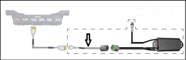 Yamaha 6in Nmea2000 Agi And Helm Master Adapter