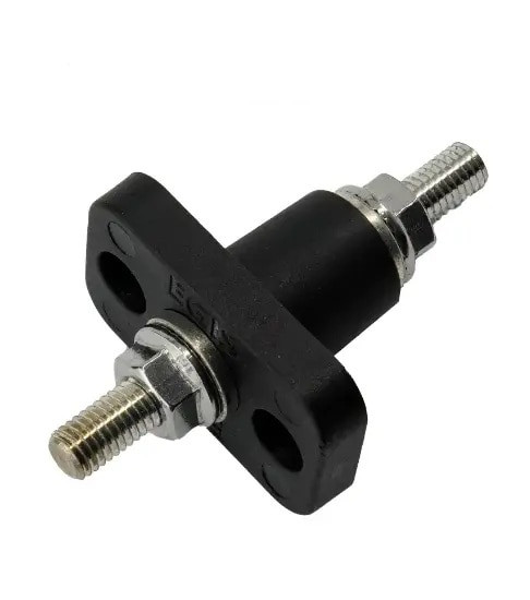 Egis Feed Through Terminal Black M10 (3/8") Retail Pack