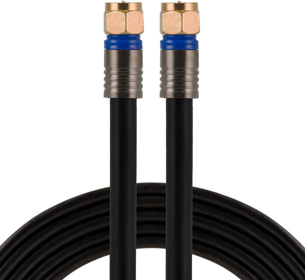 Rg6 Coaxial Cable 15ft With F-type Connectors