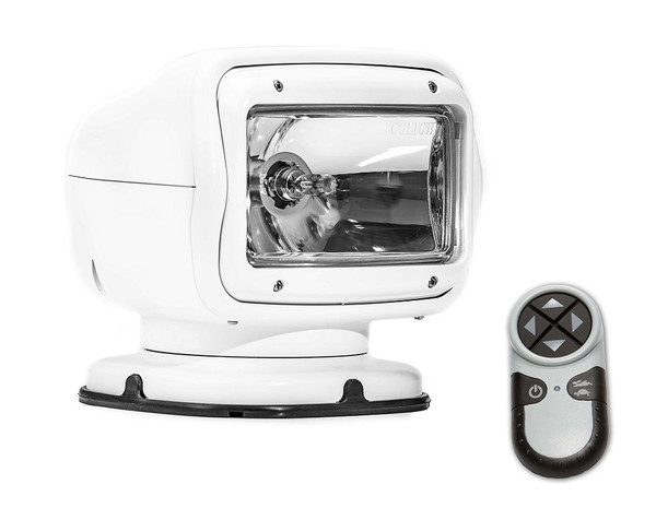 Golight Gt Series Halogen Wireless Handheld Remote White Permanent Mount 12v
