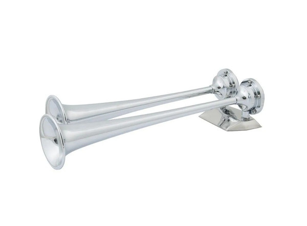 Marinco 10106 12v Chrome Plated Dual Trumpet Air Horn