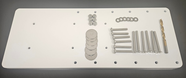 Rhodan White Aluminum Mounting Plate