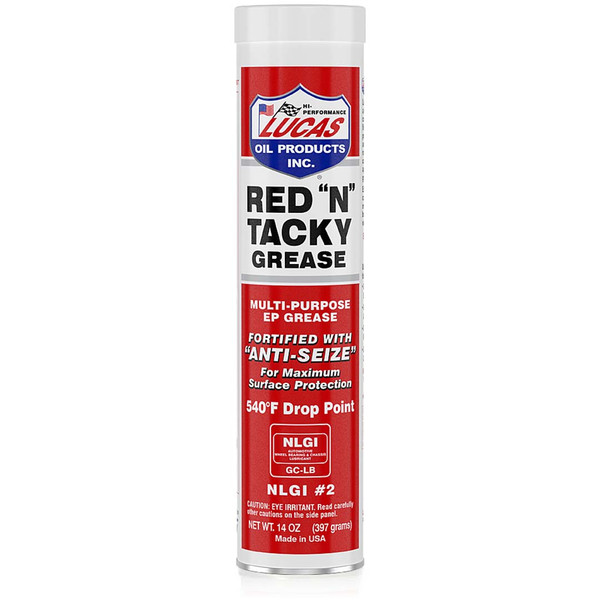 Lucas Oil Red N Tacky Grease - 14 Ounce Tube