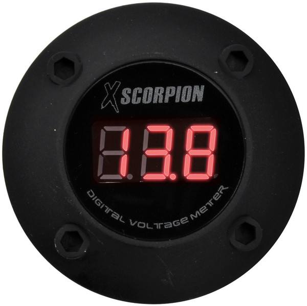 Xscorpion Voltmeter Digital 3 Digit Led Display Black