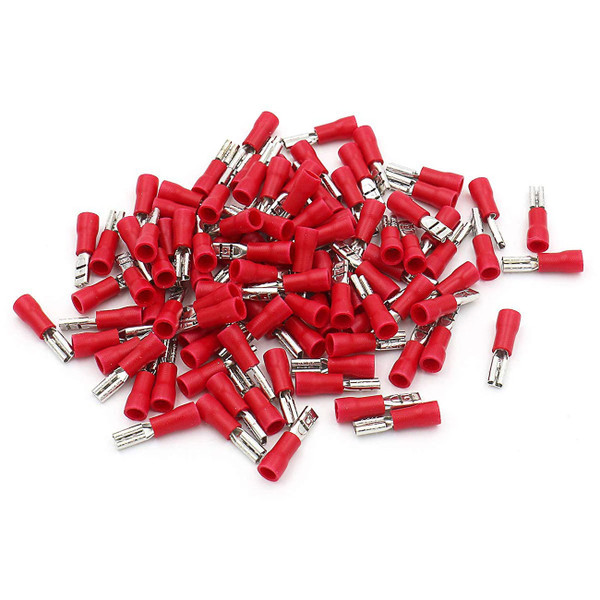 Xscorpion Female Quick Disconnect 18/22ga. - Red (100 Pack)