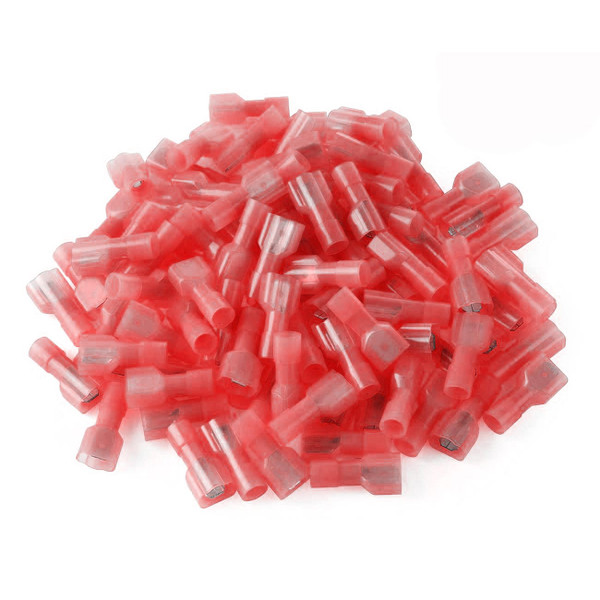 Xscorpion Insulated Male Quick Disconnect 18/22ga. - Red (100 Pack)