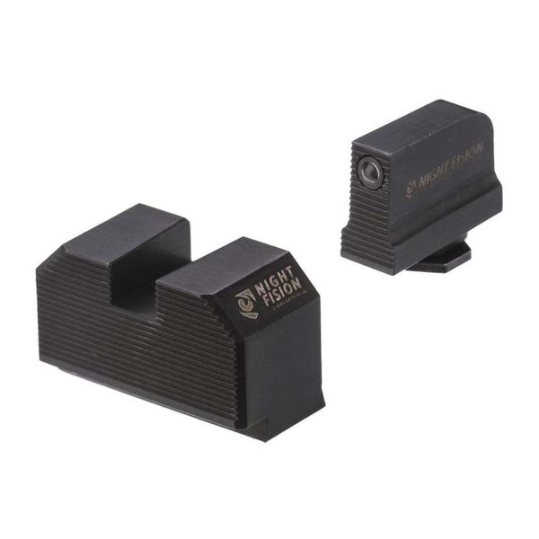 Night Fision Optic Height Fiber Optic Sight Set For Walther Pdp/ppq Blank Front/blank Rear