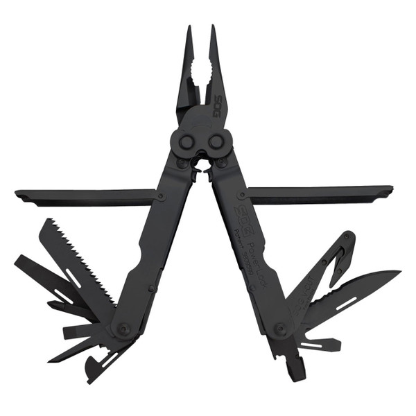Sog Powerlock 18-in-1 Multi-tool With V-cutter (black Oxide)