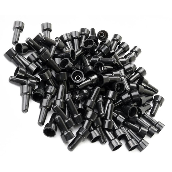 Installation Solution Long Barrel Nylon Crimp Caps 14/22ga. - Black (100 Pack)