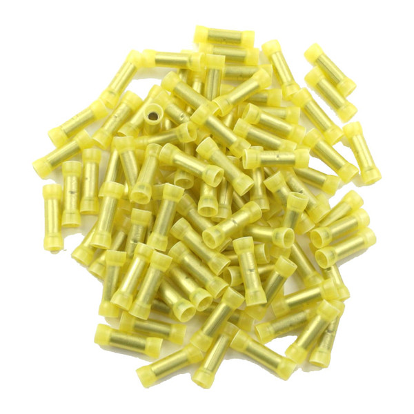 Xscorpion Heat Shrink Butt Connectors 10/12ga. - Yellow (50 Pack)