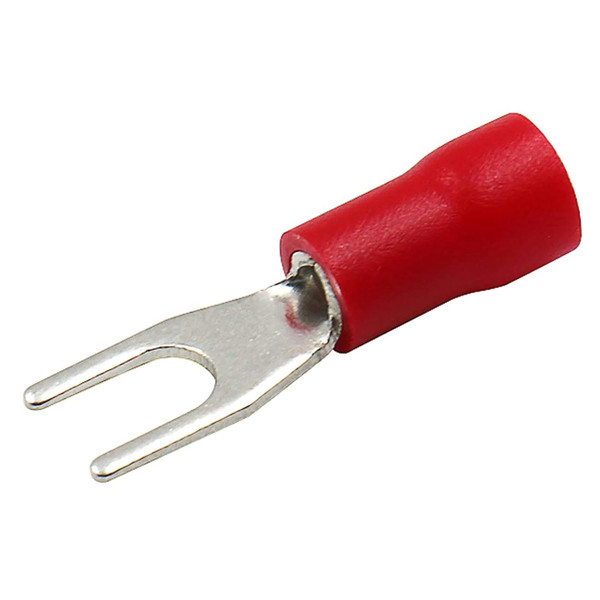 Xscorpion Spade Terminals - #10 18/22ga. - Red (100 Pack)