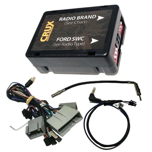 Crux Radio Replacement With Swc Retention For Select '05-14 Ford/lincoln/mercury Vehicles