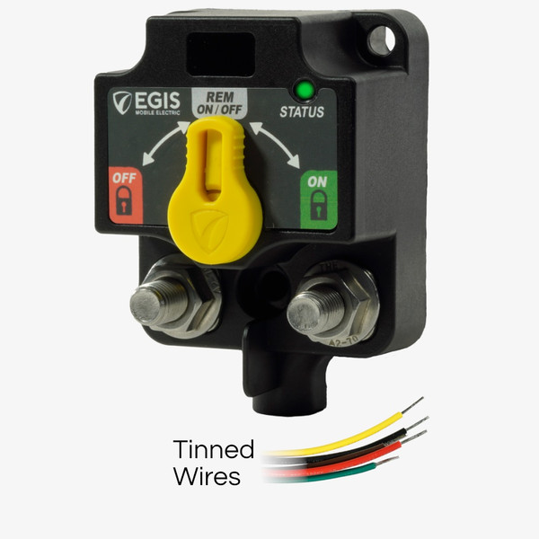 Egis Xd Single Remote Battery Switch With Knob Tinned Wires