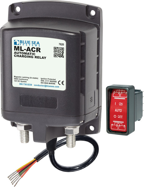 Blue Sea Ml-acr Automatic Charging Relay 12vdc 500a