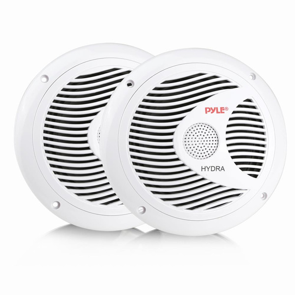 Pyle Marine 6.5 Dual Cone Speakers (white)