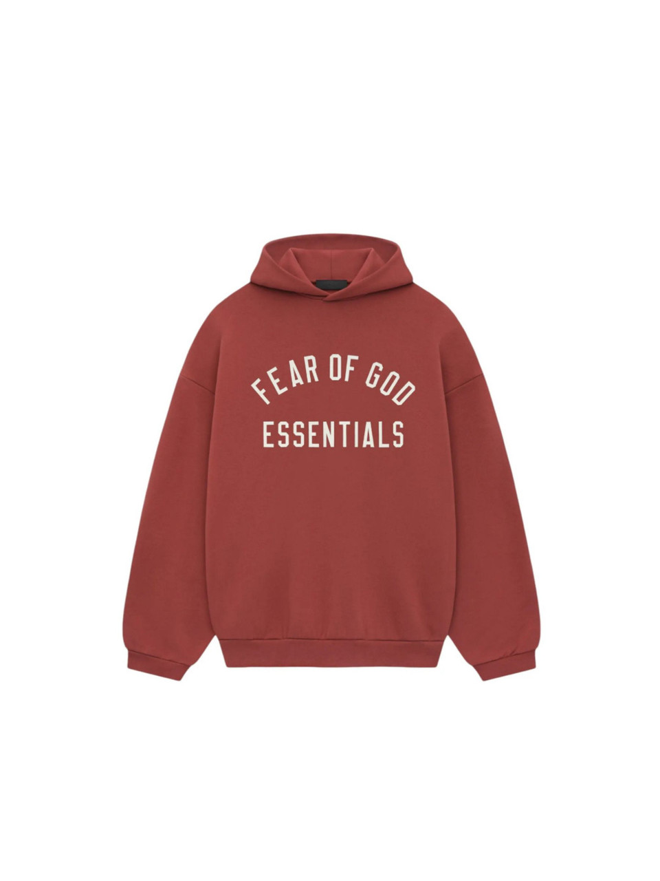 Fear Of God Essentials Fleece Hoodie Crimson