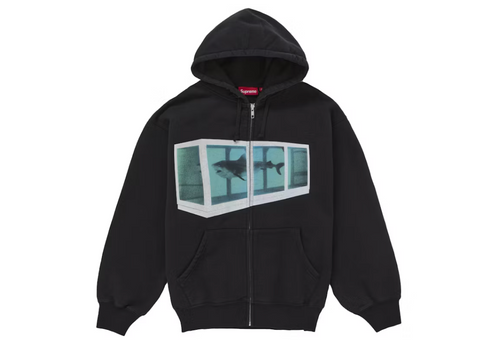 Supreme Damien Hirst Zip Up Hooded Sweatshirt Black