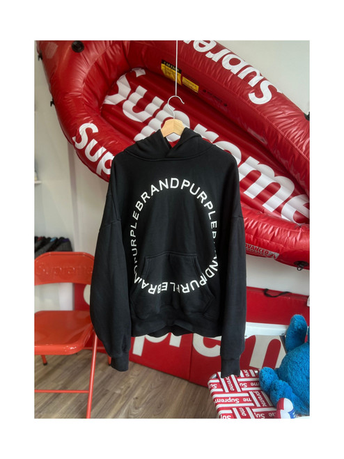 Purple Brand HWT Fleece Hoodie Black (Pre-Owned)