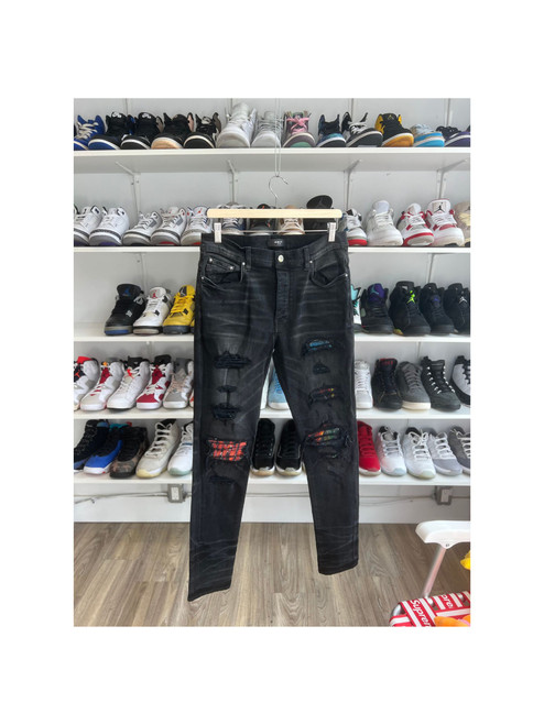 Amiri Black Vintage Tee Animation MX1 Jeans (Pre-Owned)