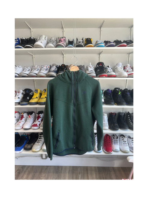 Nike Tech Fleece Hoodie Dark Green (Pre-Owned)