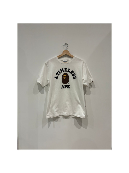 BAPE x JJJound College Timeless Tee White (Pre-Owned)