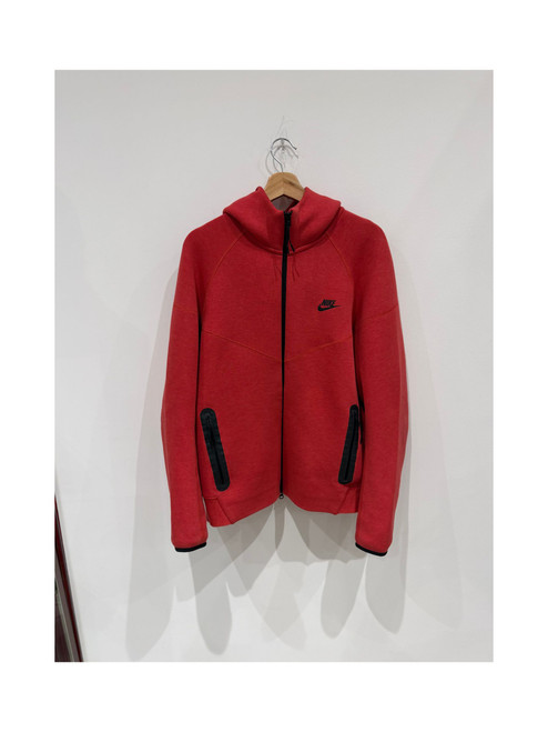 Nike Tech Fleece Hoodie Red (Pre-Owned)