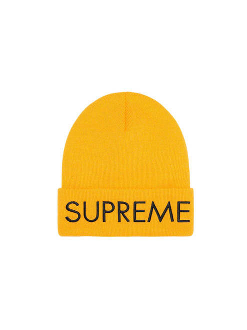Supreme Capital Beanie Bright Gold