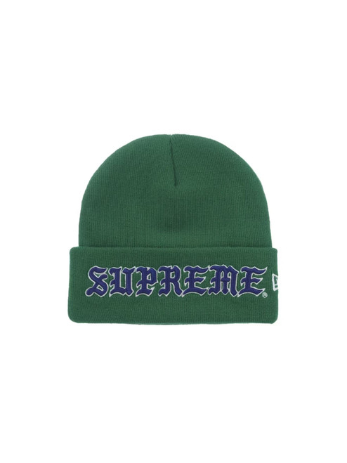 Supreme New Era Script Beanie Orange