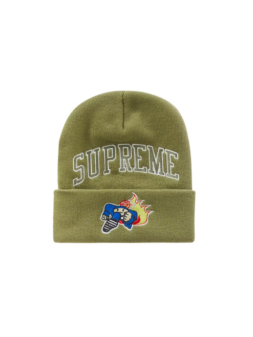Supreme Duck Down Records Beanie Light Olive