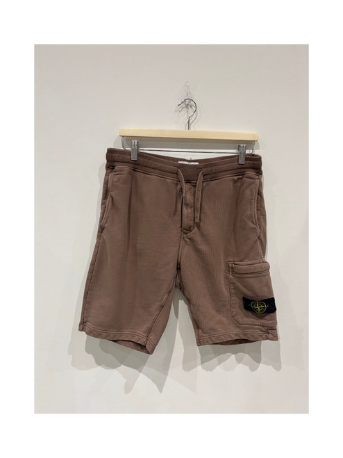Stone Island Patch Sweatshorts Brown (Pre-Owned)