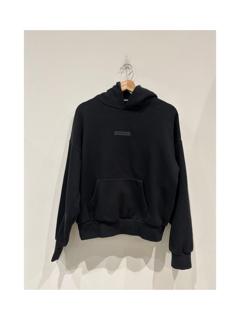Fear of God Essentials Classic Fleece Hoodie Jet Black (Pre-Owned)